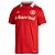 Camisa Oficial Internacional I 22/23 Masculina Vermelho Bege - Imagem 1