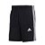 Bermuda Adidas 3 Stripes French Terry Masculina Preto Branco - Imagem 1