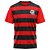 Camisa Braziline Flamengo Shout Masculina Vermelho Preto - Imagem 1