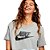 Camisa Nike Sportswear Essential Feminina Cinza Preto - Imagem 3