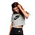 Camisa Nike Sportswear Essential Feminina Cinza Preto - Imagem 1