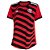 Camisa Oficial Flamengo III 22/23 Feminina Vermelho Preto - Imagem 1