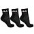 Kit Meia Fila Tripack Cano Médio Unissex Preto - Imagem 1