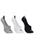 Kit Meia Olympikus C/3 Pares Ultra Invisível Feminino Branco Preto Cinza 33-38 - Imagem 1