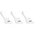 Kit Meia Fila Tripack Invisible C/3 Pares Branco - Imagem 1