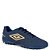 Chuteira Umbro Society Neo Striker Marinho Branco Dourado - Imagem 2