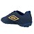 Chuteira Umbro Society Neo Striker Marinho Branco Dourado - Imagem 4