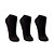 Meia Puket Sapatilha Tripack Preto 40-44 - Imagem 1