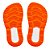 Chinelo Kenner Rakka Infantil Preto Branco Laranja - Imagem 4
