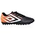 Chuteira Umbro Society Warskin Masculino Preto Coral Branco - Imagem 1