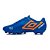 Chuteira Umbro Campo Orbit Infantil Azul Laranja - Imagem 3