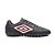 Chuteira Society Umbro Class Footballer Preta Branco Vermelho - Imagem 1