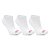 Kit Meia Olympikus C/3 Pares Cano Curto Feminina Branco - Imagem 1