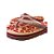 Chinelo Farm Salto Rasteiro Rosa Arara Floral - Imagem 4