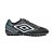 Chuteira Society Umbro Techno II Preto Cinza Azul - Imagem 1