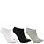 Kit Meia Olympikus Invisível C/3 Pares Feminino Branco Preto Cinza - Imagem 1
