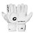 Luva Goleiro Poker Semi Profissional Multiterreno Cosmo Branco Cinza - Imagem 1