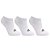 Kit Meia Olympikus C/3 Pares Invisível Feminina Branco - Imagem 1