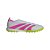 Chuteira Adidas Society Predator Club Sem Cadarços Branco Rosa Verde - Imagem 1