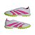 Chuteira Adidas Society Predator Club Sem Cadarços Branco Rosa Verde - Imagem 8