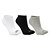 Kit Meia Olympikus C/3 Cano Curto Masculino Preto Branco Cinza - Imagem 1