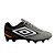 Chuteira Umbro Campo Techno II Masculina Cinza Preto Branco - Imagem 1