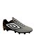 Chuteira Umbro Campo Techno II Masculina Cinza Preto Branco - Imagem 2