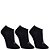 Kit Meia Olympikus C/3 Pares Invisível Masculino Preto 39-44 - Imagem 1