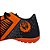 Chuteira Sport West Society Masculina Preto Laranja - Imagem 7