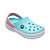 Sandália Crocs Crocband Clog Infantil Azul Rosa - Imagem 2