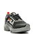 Tênis Fila Progress Infantil Cinza Preto Coral - Imagem 2