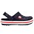 Sandália Crocs Crocband Clog Infantil Marinho Branco - Imagem 1