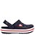 Sandália Crocs Crocband Clog Infantil Marinho Branco - Imagem 6