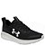 Tênis Under Armour Charged Essential 2 Unissex Preto Branco - Imagem 2