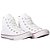 Tênis Converse All Star Chuck Taylor Hi Cano Alto Unissex Branco Marinho - Imagem 3