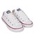 Tênis Converse Chuck Taylor All Star Ox Couro Infantil Branco Vermelho - Imagem 2