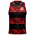 Regata Braziline Flamengo Provide Preto Vermelho - Imagem 1