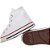Tênis Converse All Star Chuck Taylor Hi Cano Alto Infantil Branco Vermelho - Imagem 4