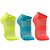 Meia Olympikus Cano Invisível Neon Pacote c/ 3 pares - Imagem 1