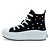 Tênis All Star Kids Chuck Taylor Move Polka Dots Cano Alto Preto e Branco - Imagem 3