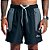 Bermuda Approve 7inches Double Masculina Preto Cinza - Imagem 1