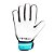 Luva 7Poker Futebol de Campo Training Basic Junior Azul Verde Branco - Imagem 2