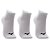 Kit Meia Mizuno Basic Cano Baixo com 3 pares Branco - Imagem 1