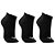 Kit Meia Mizuno Basic Cano Baixo com 3 Pares Preto - Imagem 1
