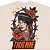 Camisa Thug Nine Oversized Chicana Masculina Bege - Imagem 2