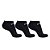 Kit Meia Fila Tripack Cano Curto Unissex Preto - Imagem 2