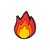 Jibbitz Crocs Fogo - Imagem 1