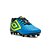 Chuteira Umbro Campo Warskin Infantil Azul, Limão e Preto - Imagem 2
