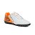 Chuteira Umbro Society Masculina Fifty VI League Branco, Laranja e Preto - Imagem 2