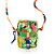 Bolsa Farm Fervo Bosque dos Pássaros Verde/Azul/Amarelo - Imagem 2